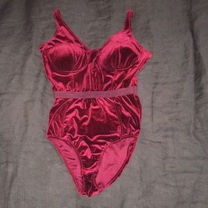 Red Velvet Jumpsuit